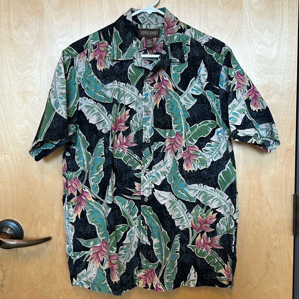 Cooke Street Hawaiian Shirt (Medium) Floral Print